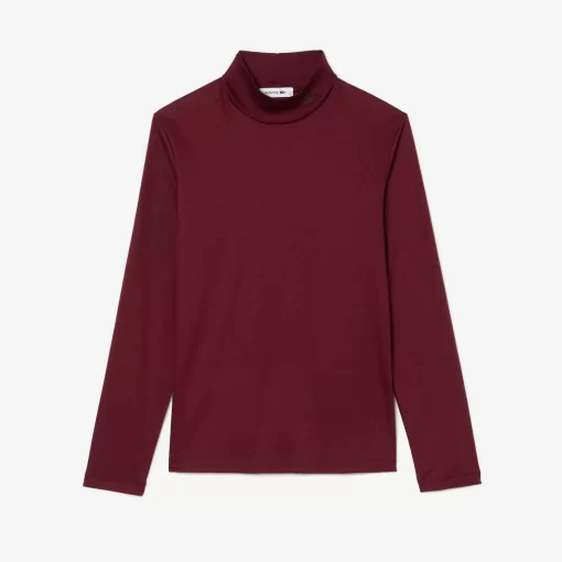 Lacoste T-Shirts-Women'S Cotton Turtleneck