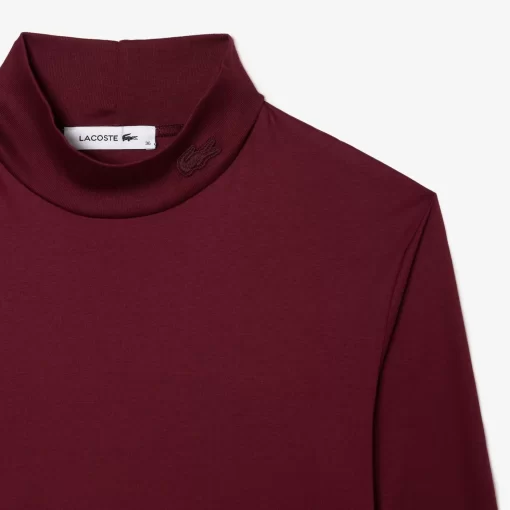 Lacoste T-Shirts-Women'S Cotton Turtleneck