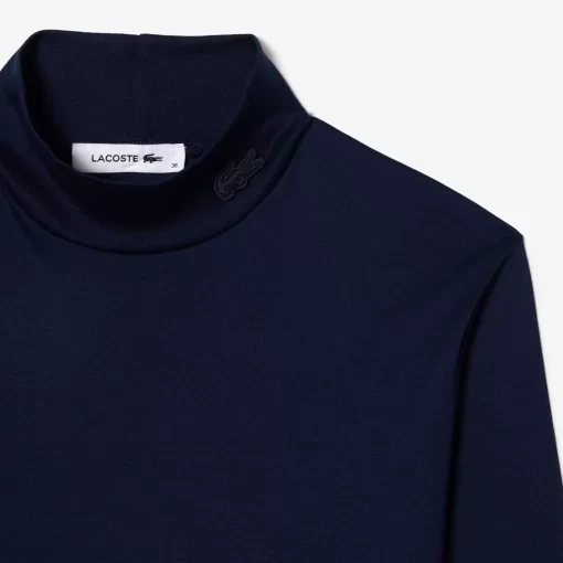 Lacoste T-Shirts-Women'S Cotton Turtleneck