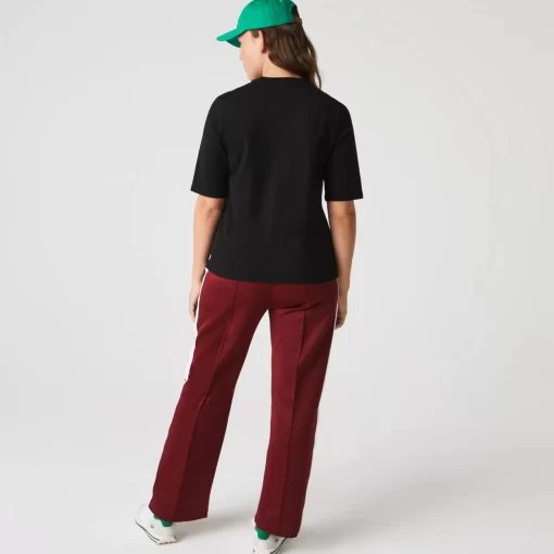 Lacoste T-Shirts-Women'S Crew Neck Cotton T-Shirt