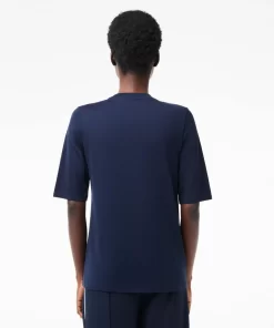 Lacoste T-Shirts-Women'S Crew Neck Cotton T-Shirt