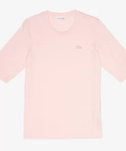 Lacoste T-Shirts-Women'S Crew Neck Cotton T-Shirt