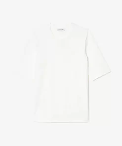 Lacoste T-Shirts-Women'S Crew Neck Cotton T-Shirt