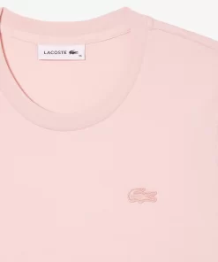 Lacoste T-Shirts-Women'S Crew Neck Cotton T-Shirt