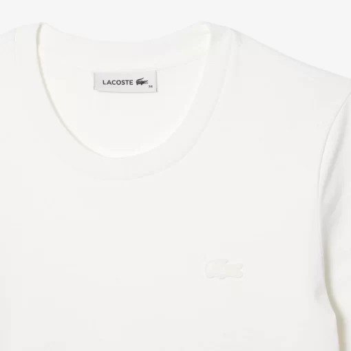 Lacoste T-Shirts-Women'S Crew Neck Cotton T-Shirt