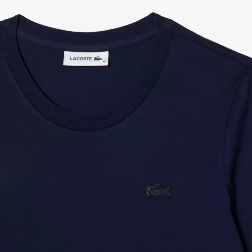 Lacoste T-Shirts-Women'S Crew Neck Cotton T-Shirt