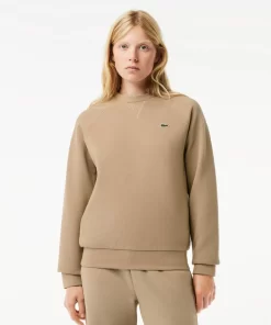 Lacoste Sweatshirts-Women'S Crew Neck Double-Sided Pique Jogger Sweatshirt