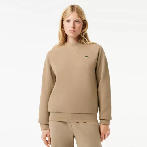 Lacoste Sweatshirts-Women'S Crew Neck Double-Sided Pique Jogger Sweatshirt