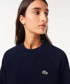 Lacoste Sweatshirts-Women'S Crew Neck Double-Sided Pique Jogger Sweatshirt