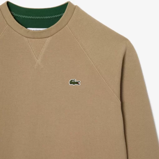 Lacoste Sweatshirts-Women'S Crew Neck Double-Sided Pique Jogger Sweatshirt