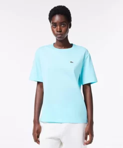 Lacoste T-Shirts-Women'S Crew Neck Premium Cotton T-Shirt