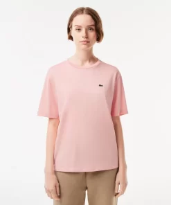 Lacoste T-Shirts-Women'S Crew Neck Premium Cotton T-Shirt