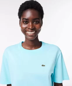 Lacoste T-Shirts-Women'S Crew Neck Premium Cotton T-Shirt