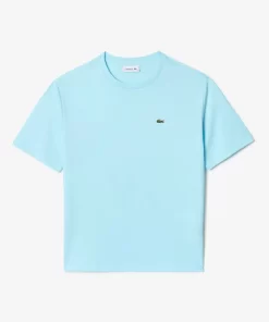 Lacoste T-Shirts-Women'S Crew Neck Premium Cotton T-Shirt