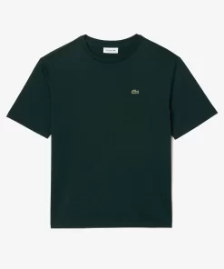 Lacoste T-Shirts-Women'S Crew Neck Premium Cotton T-Shirt