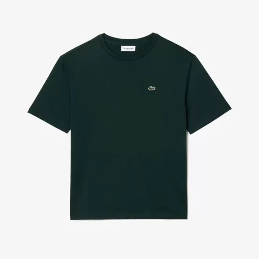 Lacoste T-Shirts-Women'S Crew Neck Premium Cotton T-Shirt