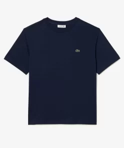 Lacoste T-Shirts-Women'S Crew Neck Premium Cotton T-Shirt