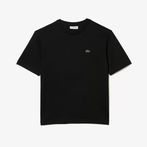 Lacoste T-Shirts-Women'S Crew Neck Premium Cotton T-Shirt