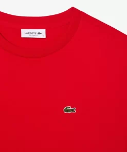 Lacoste T-Shirts-Women'S Crew Neck Premium Cotton T-Shirt