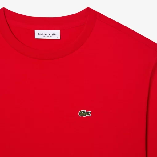 Lacoste T-Shirts-Women'S Crew Neck Premium Cotton T-Shirt