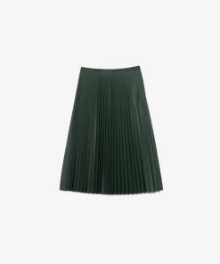 Lacoste Dresses & Skirts-Women'S Elasticised Waist Flowing Pleated Skirt