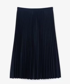 Lacoste Dresses & Skirts-Women'S Elasticised Waist Flowing Pleated Skirt