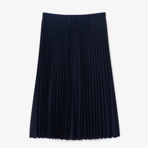 Lacoste Dresses & Skirts-Women'S Elasticised Waist Flowing Pleated Skirt