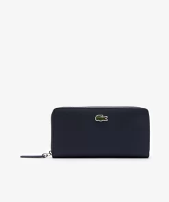 Lacoste Wallets & Small Leather Goods-Women'S L.12.12 Concept Petit Pique 12 Card Zip Wallet