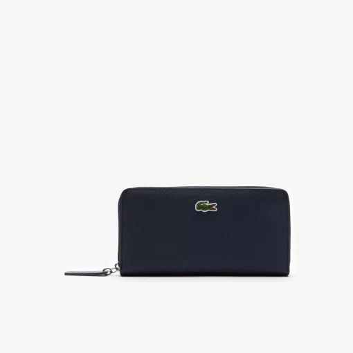 Lacoste Wallets & Small Leather Goods-Women'S L.12.12 Concept Petit Pique 12 Card Zip Wallet