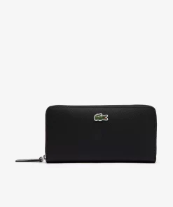 Lacoste Wallets & Small Leather Goods-Women'S L.12.12 Concept Petit Pique 12 Card Zip Wallet