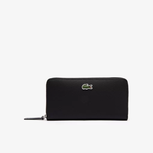 Lacoste Wallets & Small Leather Goods-Women'S L.12.12 Concept Petit Pique 12 Card Zip Wallet