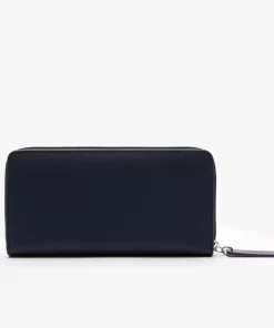 Lacoste Wallets & Small Leather Goods-Women'S L.12.12 Concept Petit Pique 12 Card Zip Wallet