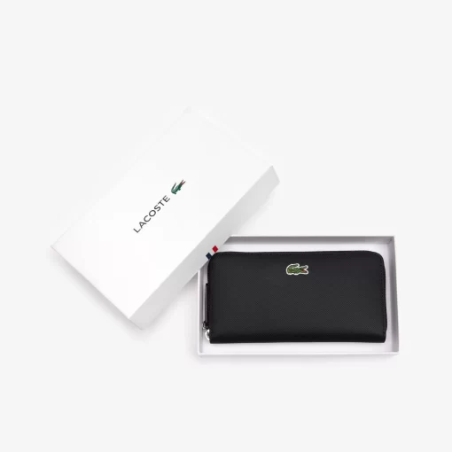 Lacoste Wallets & Small Leather Goods-Women'S L.12.12 Concept Petit Pique 12 Card Zip Wallet