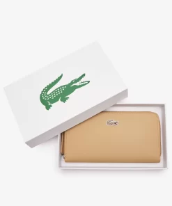 Lacoste Wallets & Small Leather Goods-Women'S L.12.12 Concept Petit Pique 12 Card Zip Wallet