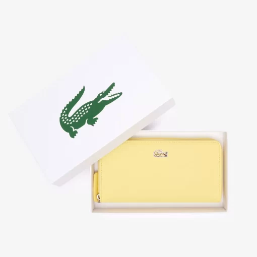 Lacoste Wallets & Small Leather Goods-Women'S L.12.12 Concept Petit Pique 12 Card Zip Wallet