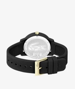 Lacoste Watches-Women'S .12.12 Black Silicone Strap Watch