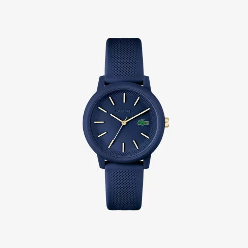 Lacoste Watches-Women'S .12.12 Blue Silicone Strap Watch