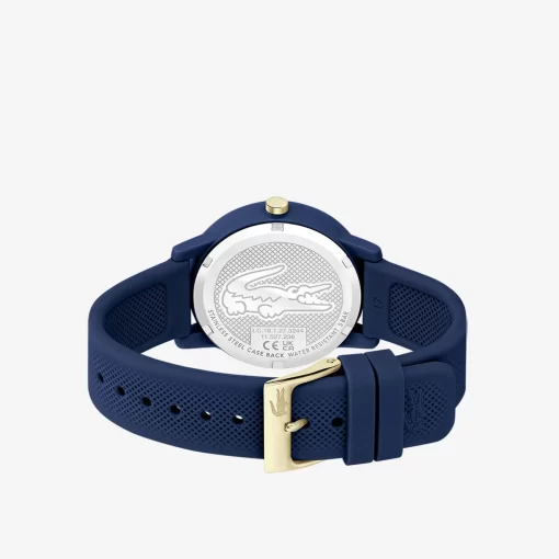 Lacoste Watches-Women'S .12.12 Blue Silicone Strap Watch