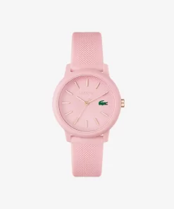 Lacoste Watches-Women'S .12.12 Pink Silicone Strap Watch