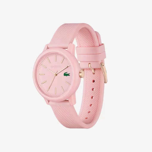 Lacoste Watches-Women'S .12.12 Pink Silicone Strap Watch