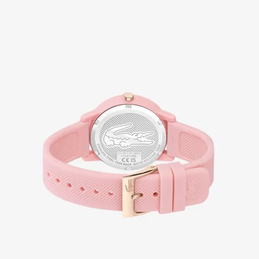 Lacoste Watches-Women'S .12.12 Pink Silicone Strap Watch