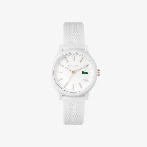 Lacoste Watches-Women'S .12.12 White Silicone Strap Watch