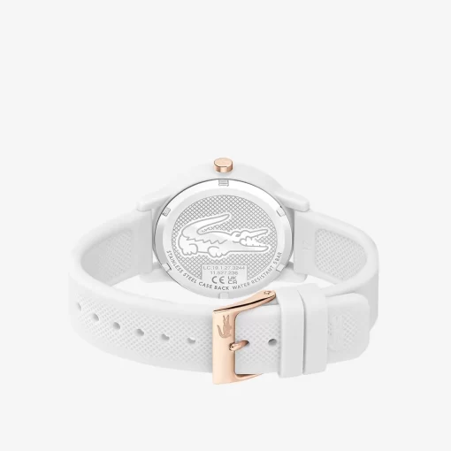 Lacoste Watches-Women'S .12.12 White Silicone Strap Watch