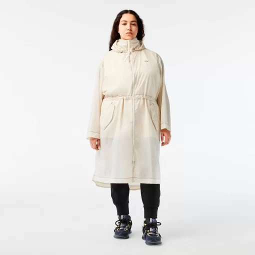 Lacoste Jackets & Coats-Women'S 2 In 1 Water-Repellant Hooded Parka