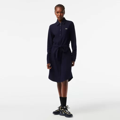 Lacoste Dresses & Skirts-Women'S Adjustable Cotton Pique Polo Dress