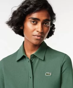 Lacoste Dresses & Skirts-Women'S Adjustable Cotton Pique Polo Dress