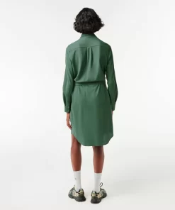 Lacoste Dresses & Skirts-Women'S Adjustable Cotton Pique Polo Dress