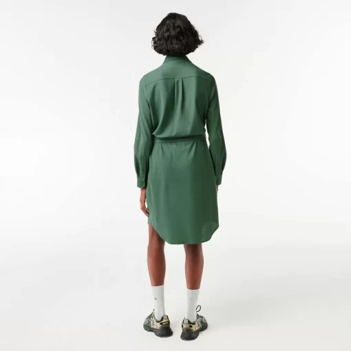 Lacoste Dresses & Skirts-Women'S Adjustable Cotton Pique Polo Dress