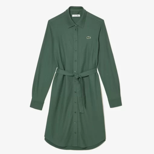 Lacoste Dresses & Skirts-Women'S Adjustable Cotton Pique Polo Dress