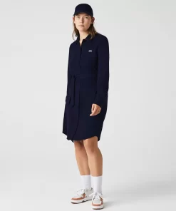 Lacoste Dresses & Skirts-Women'S Adjustable Cotton Pique Polo Dress